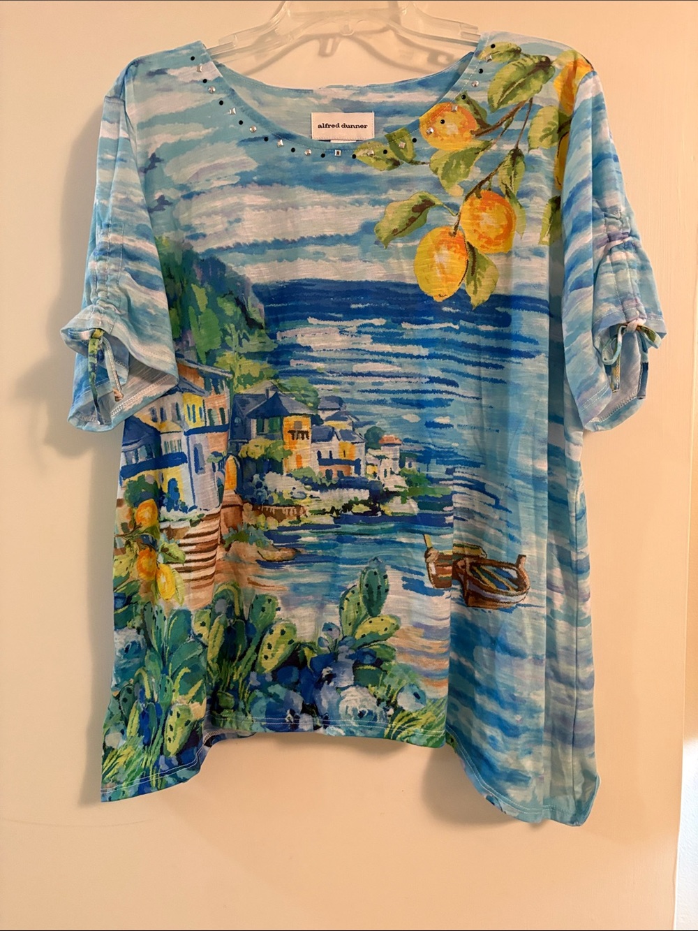 ⛵️Alfred Dunner Mediterranean Scenic Top